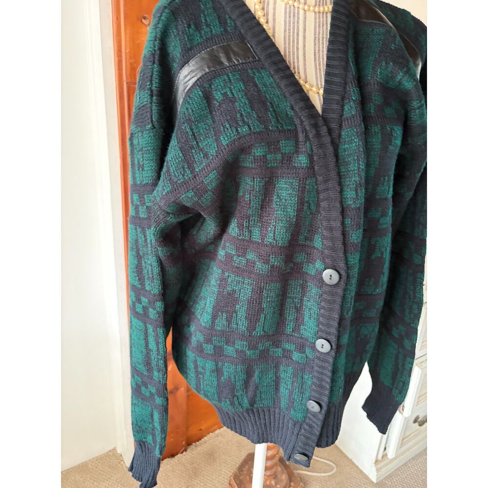 Vintage 80's 90's Y2K Classic Dark Academia Retro Indie Cozy Grandpa Cardigan